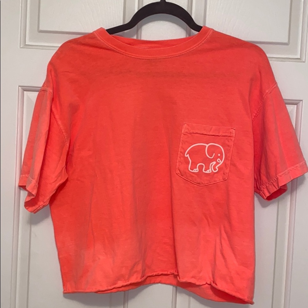 IVORY ELLA Coral Cropped Shirt